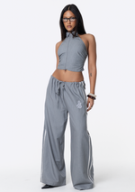 Remmie Pants - Grey Pinstripe
