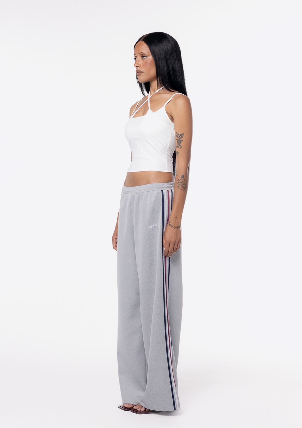 Iris Track Pant - Grey Marle