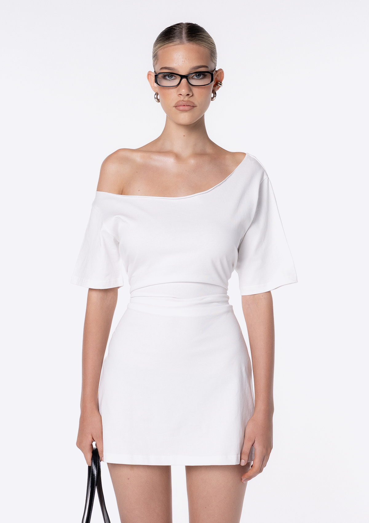 Cinched Tee Mini Dress