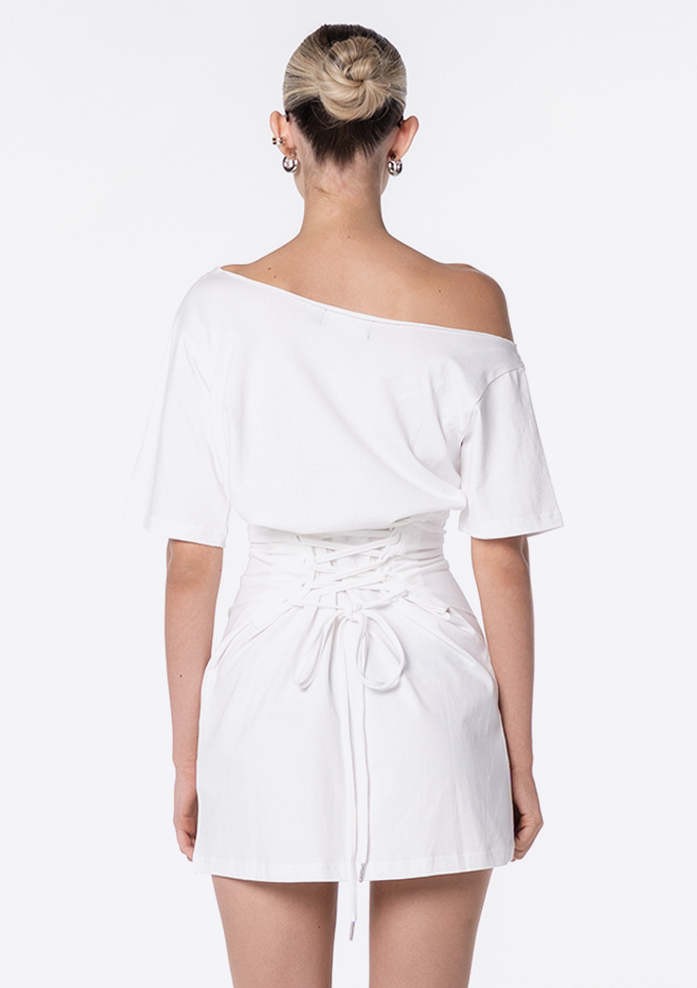 Cinched Tee Mini Dress