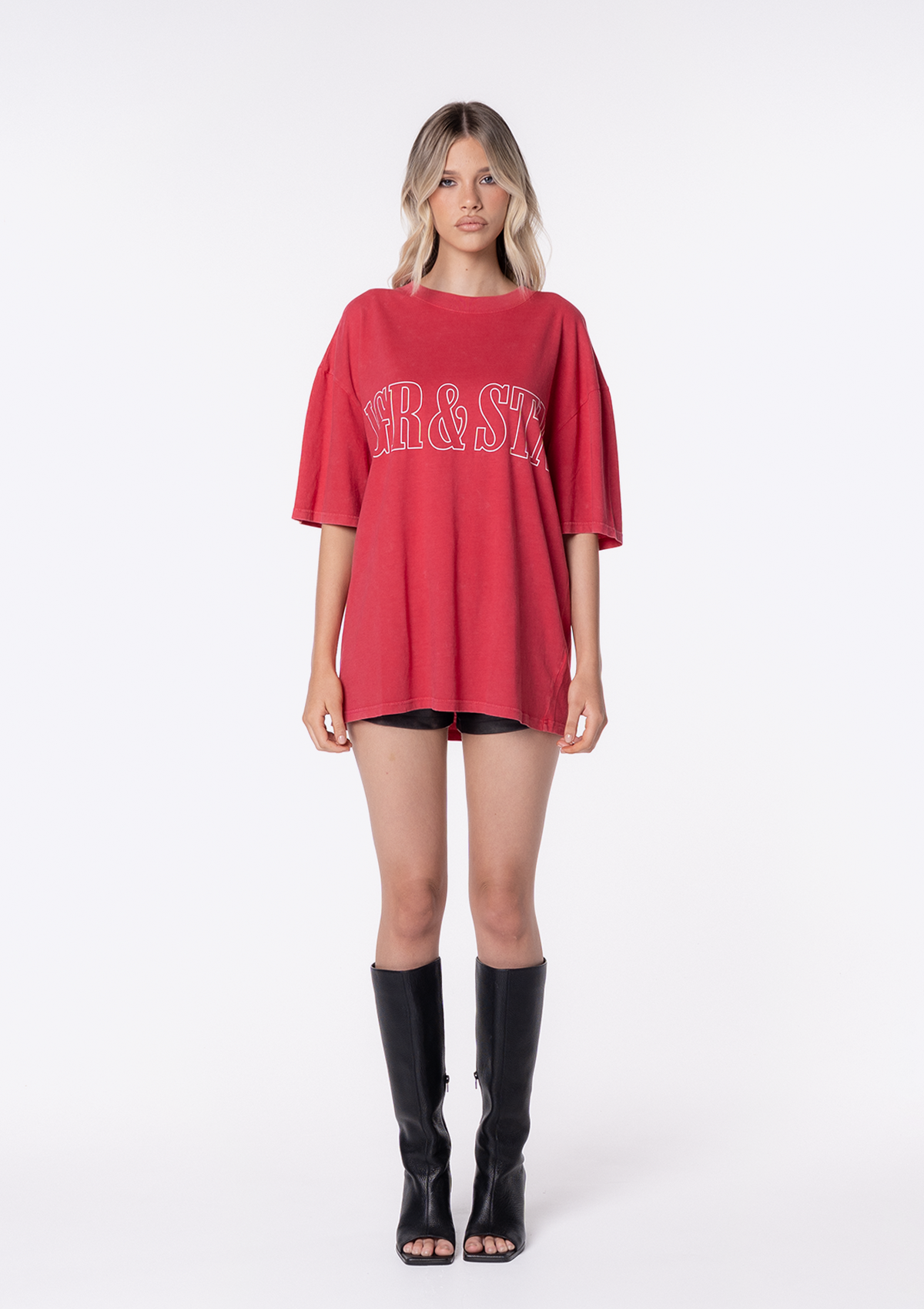 Arizona Oversized Tee - Red