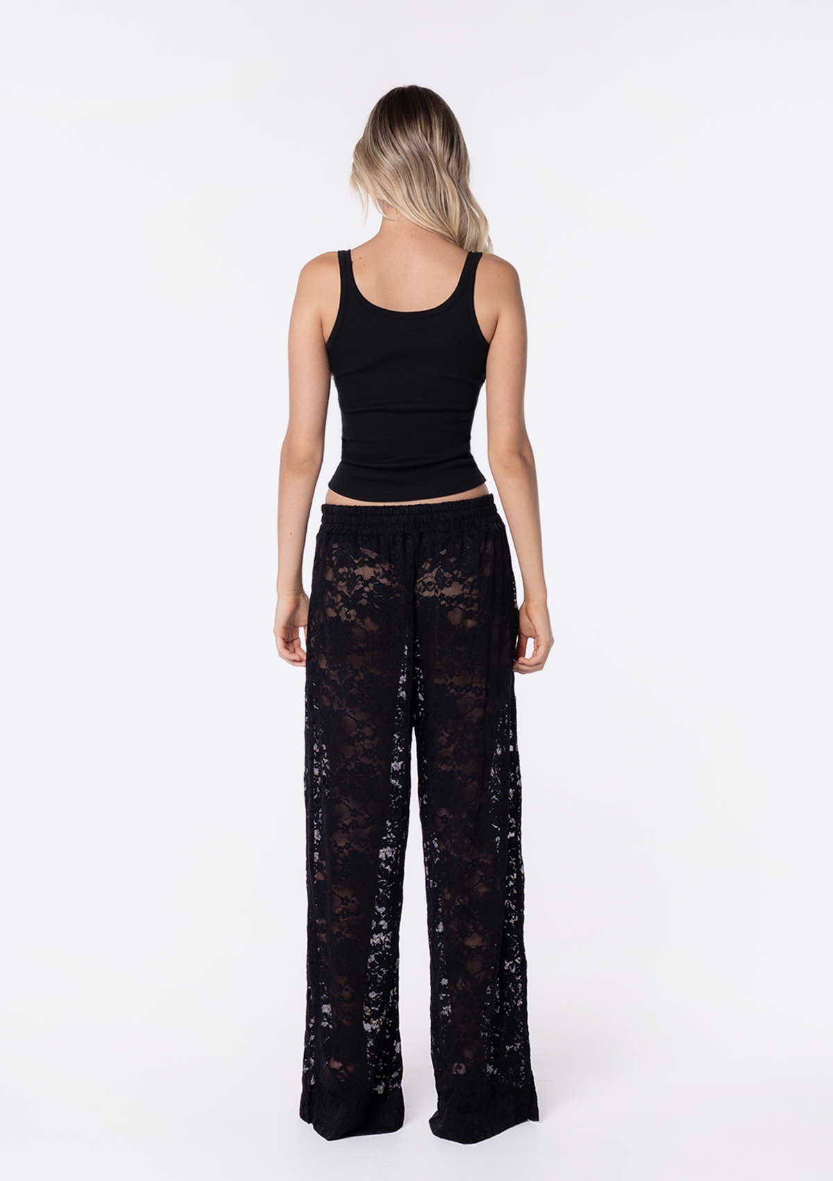 Rosa Lace Pant - Black