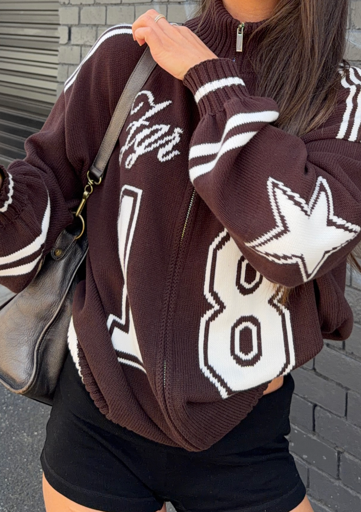 Midnight Muse Knit Bomber