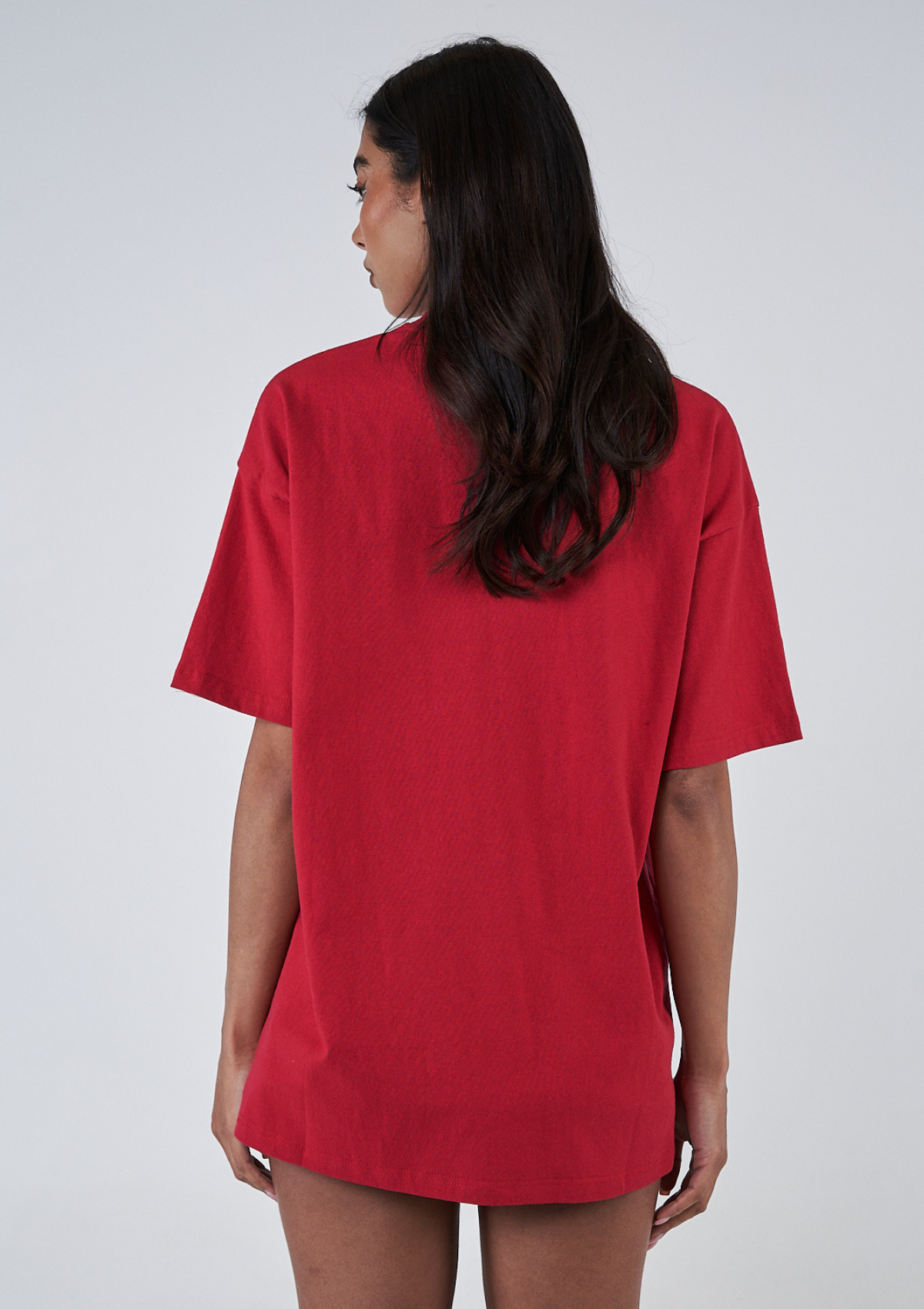 Athletic Oversized Tee - Red