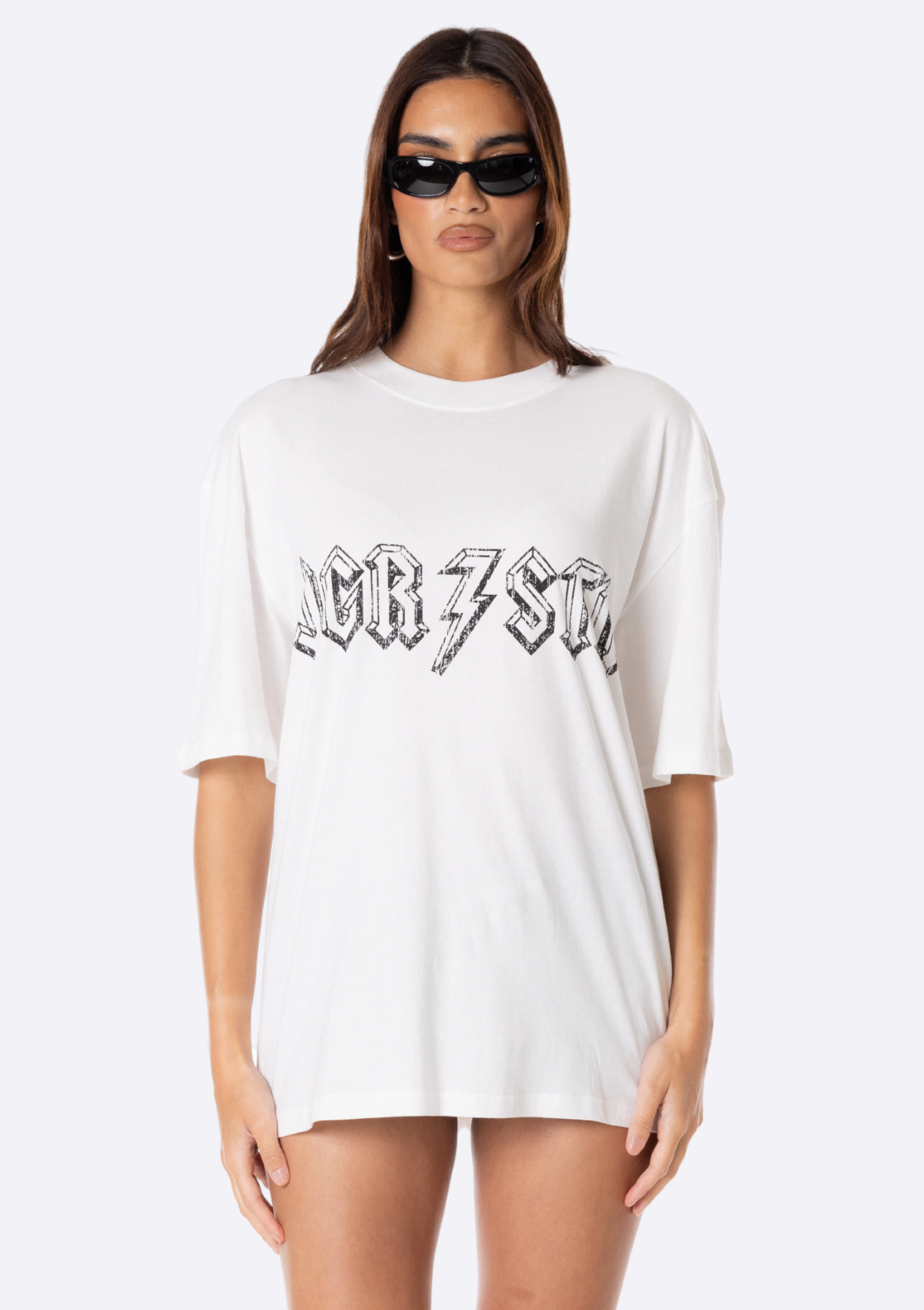 Drummer Oversized Tee - White