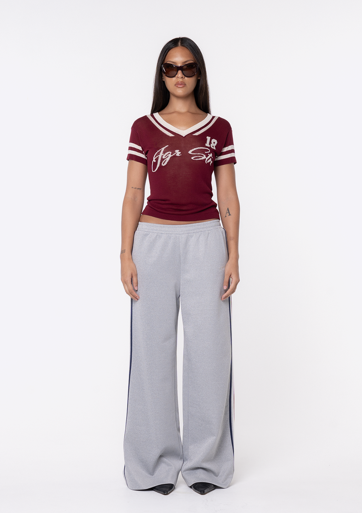 Iris Track Pant - Grey Marle