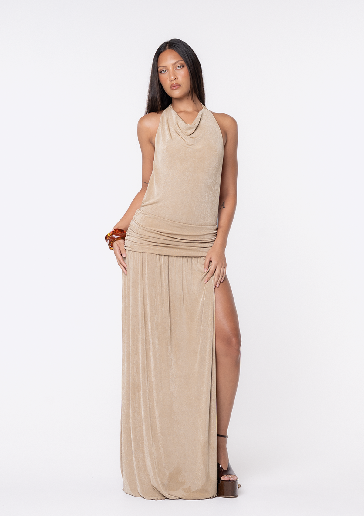 Elena Backless Maxi Dress