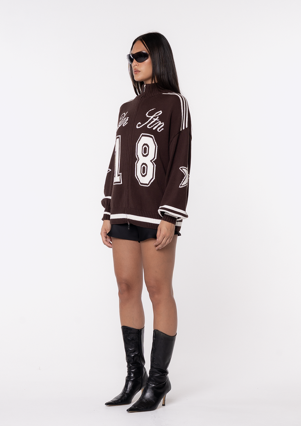 Midnight Muse Knit Bomber