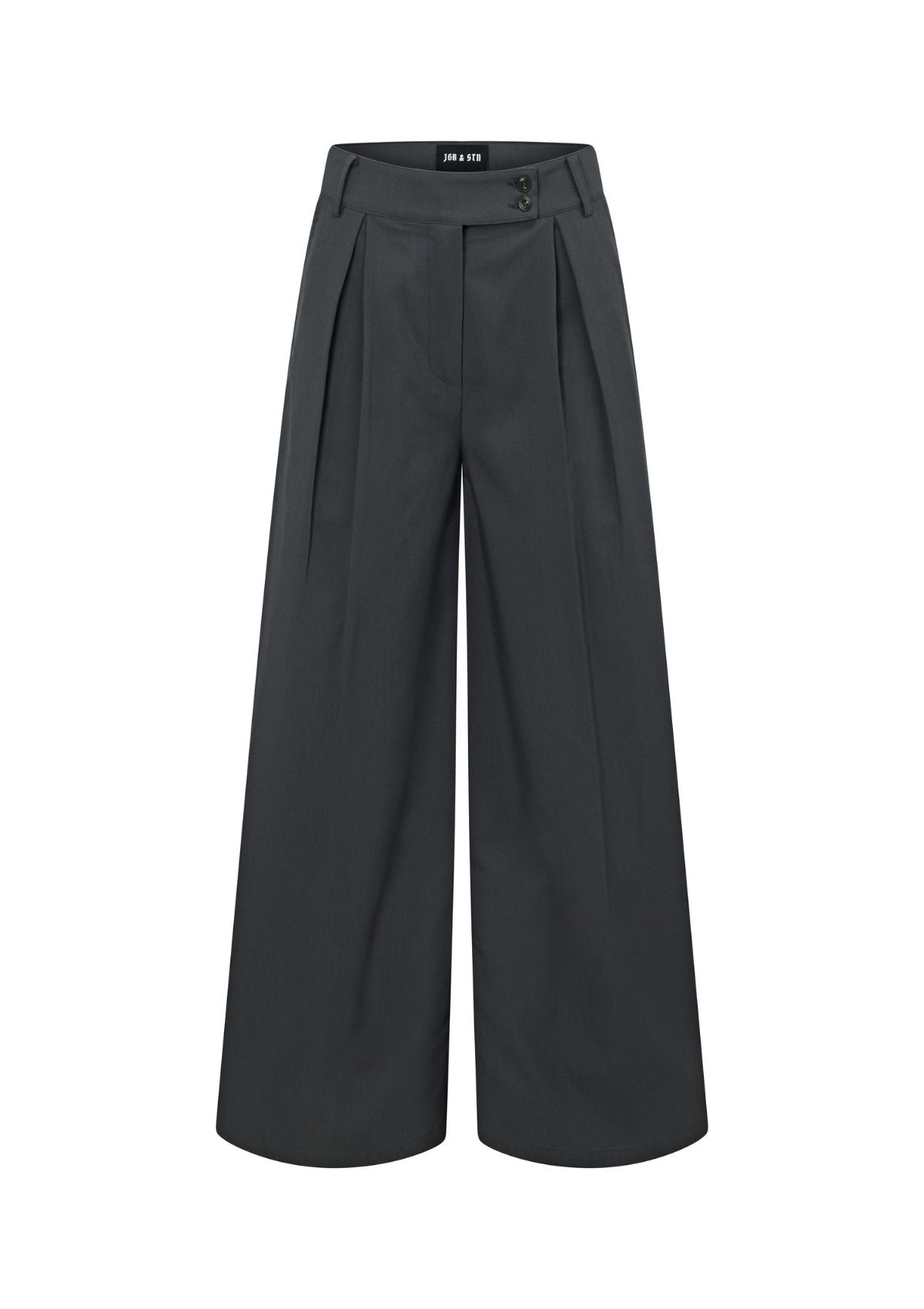 Dana Low Rise Trouser Womens Charcoal Trouser Wide Leg Pant