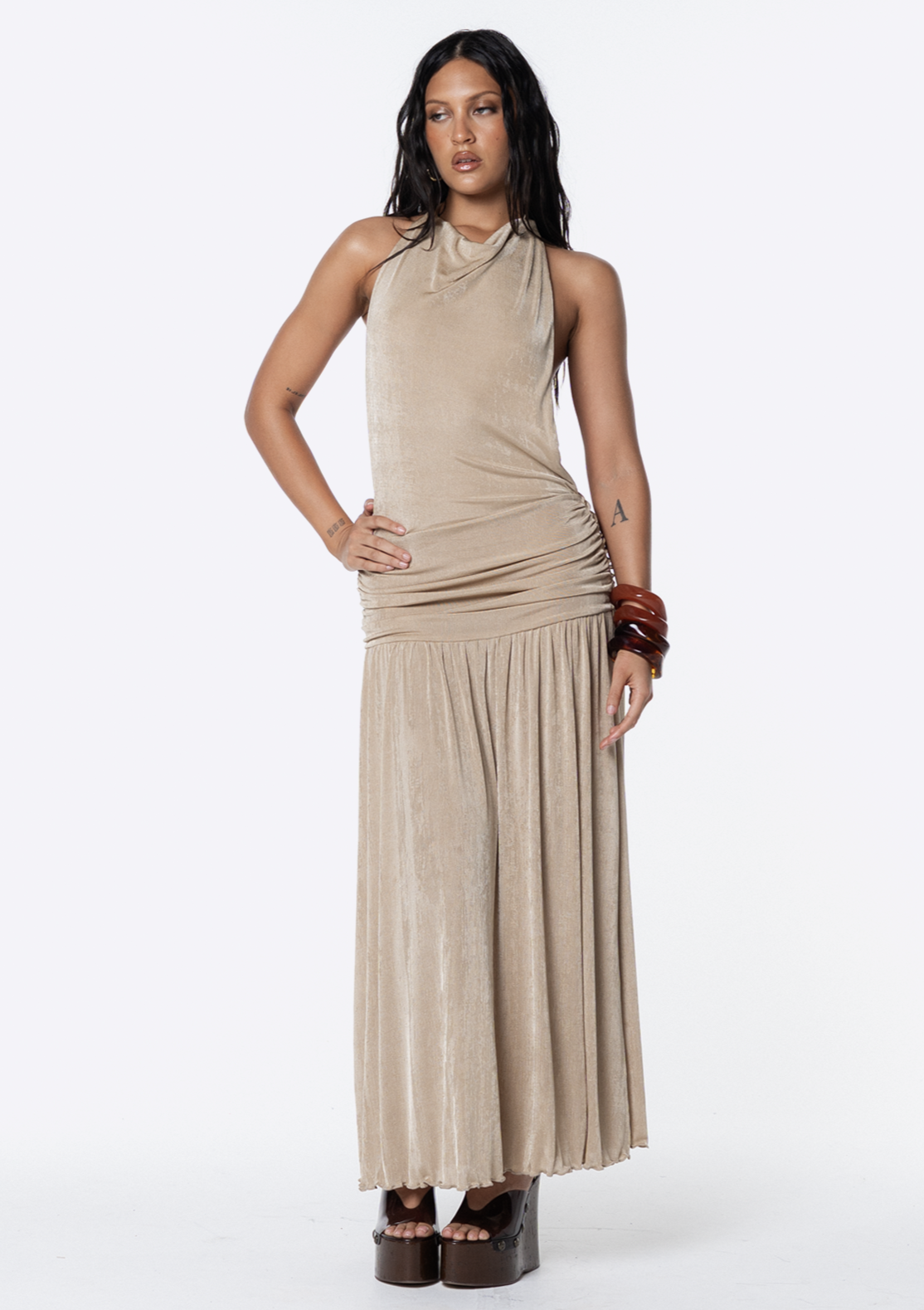 Elena Backless Maxi Dress