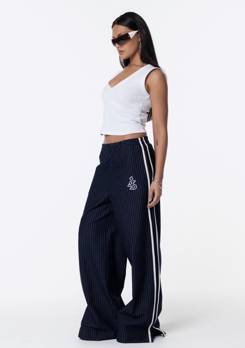 Harper Pinstripe Track Pant
