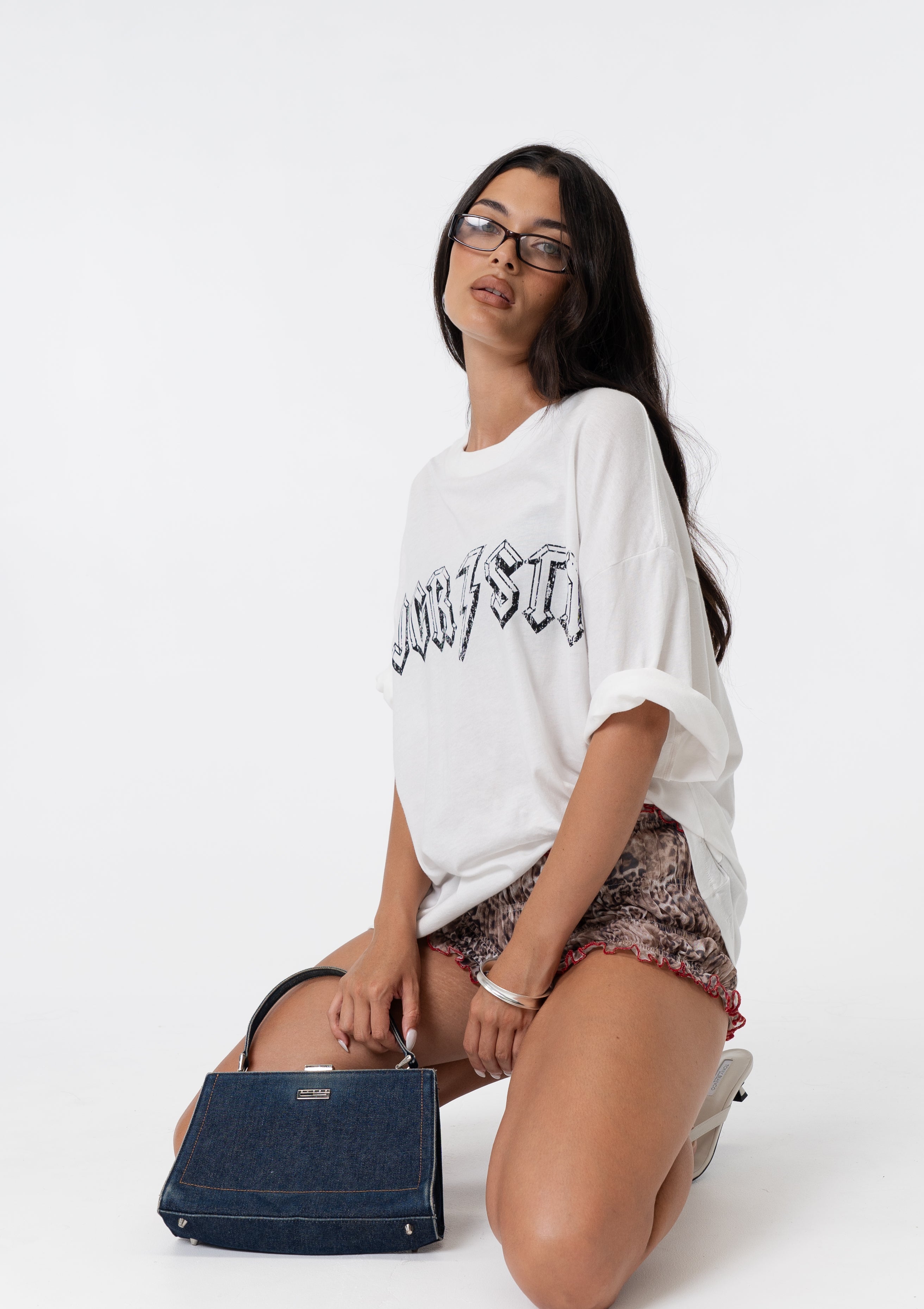 Drummer Oversized Tee - White