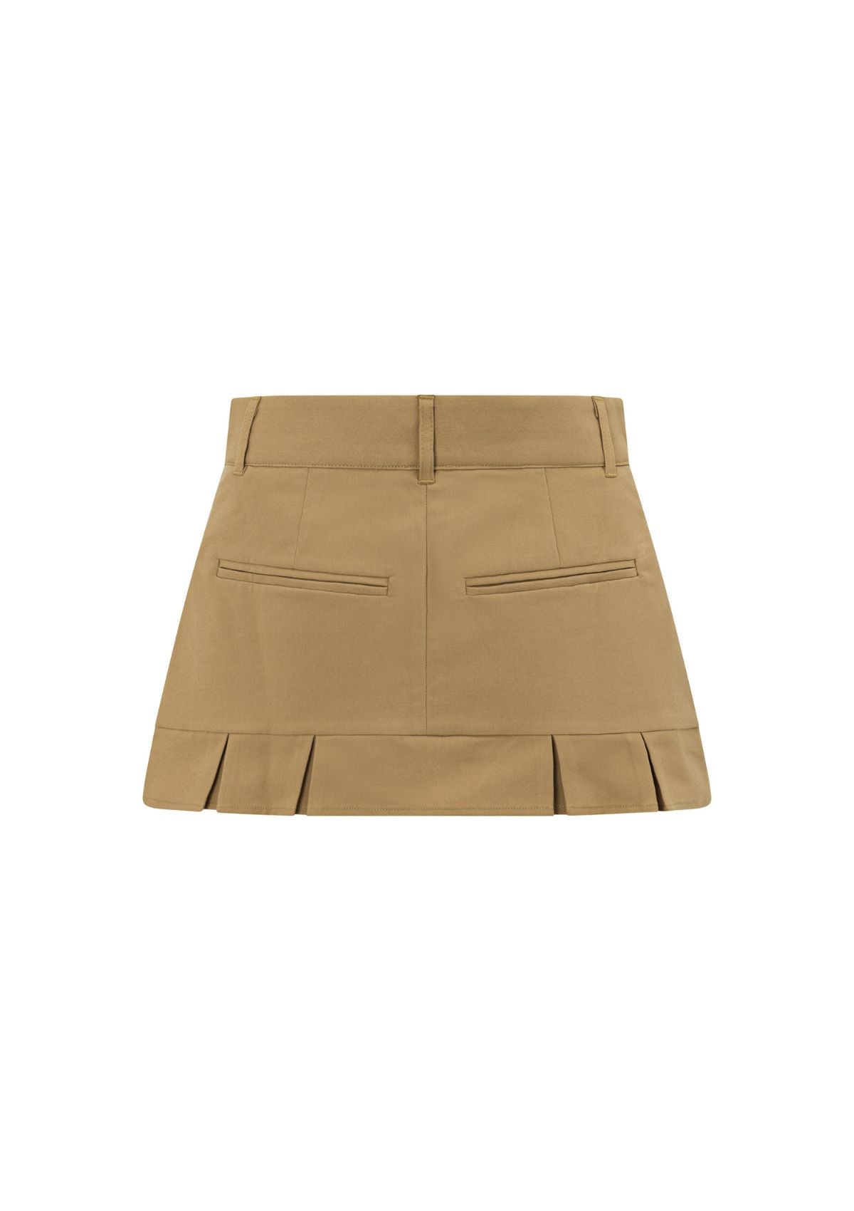 Maeve Mini Skirt Low Rise Tan Fashion Skirt Streetwear