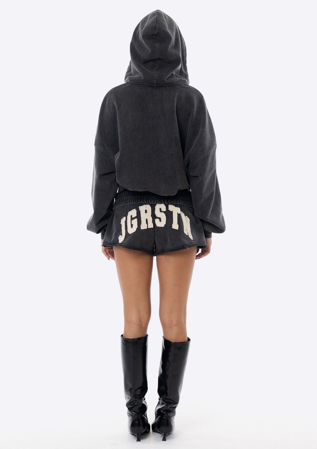Mimi Zip Thru Hoodie - Charcoal