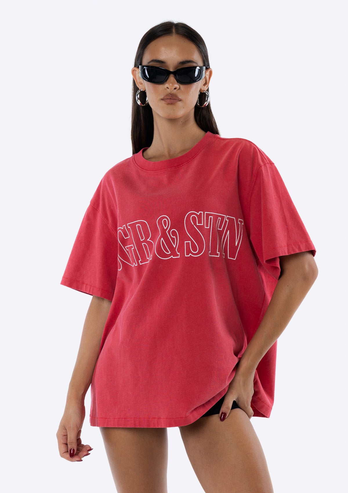 Arizona Oversized Tee - Red