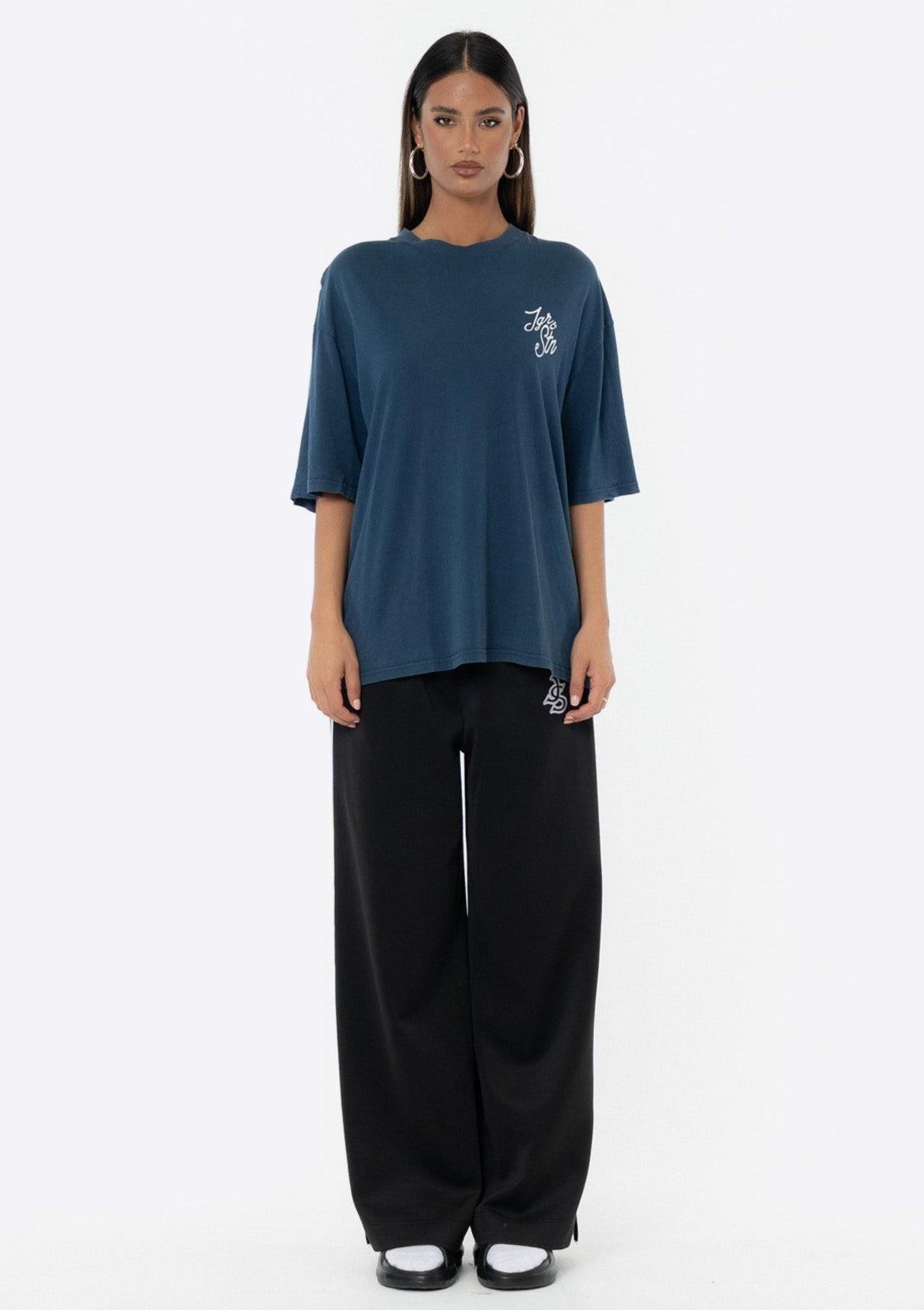 Tiger Oversized Tee - Navy
