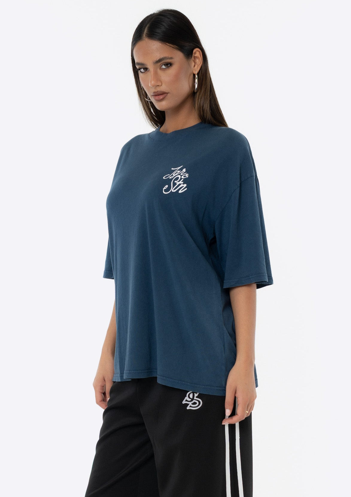 Tiger Oversized Tee - Navy