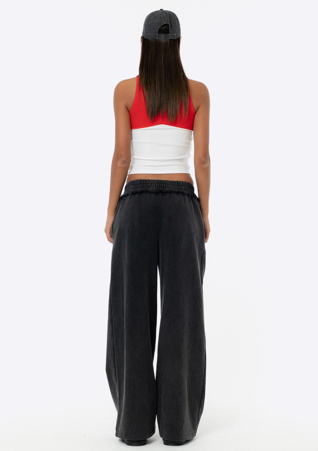 Blake Distressed Track Pant - Black