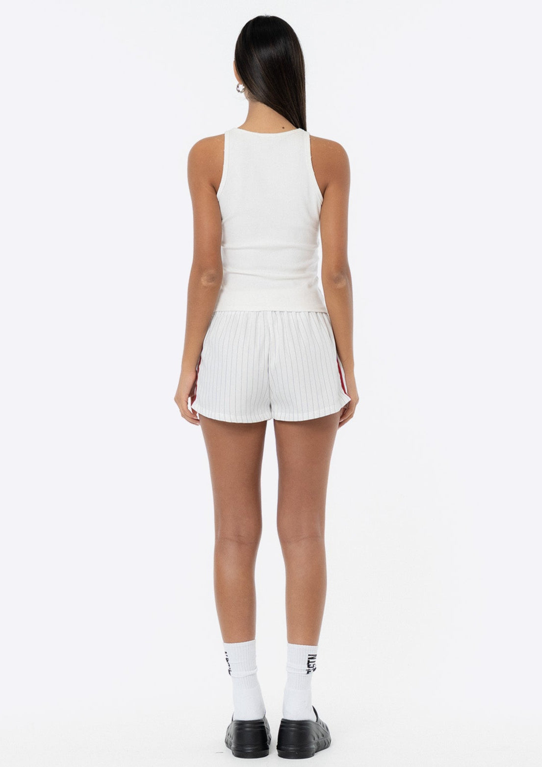Sadie Boxer Shorts - White/Red