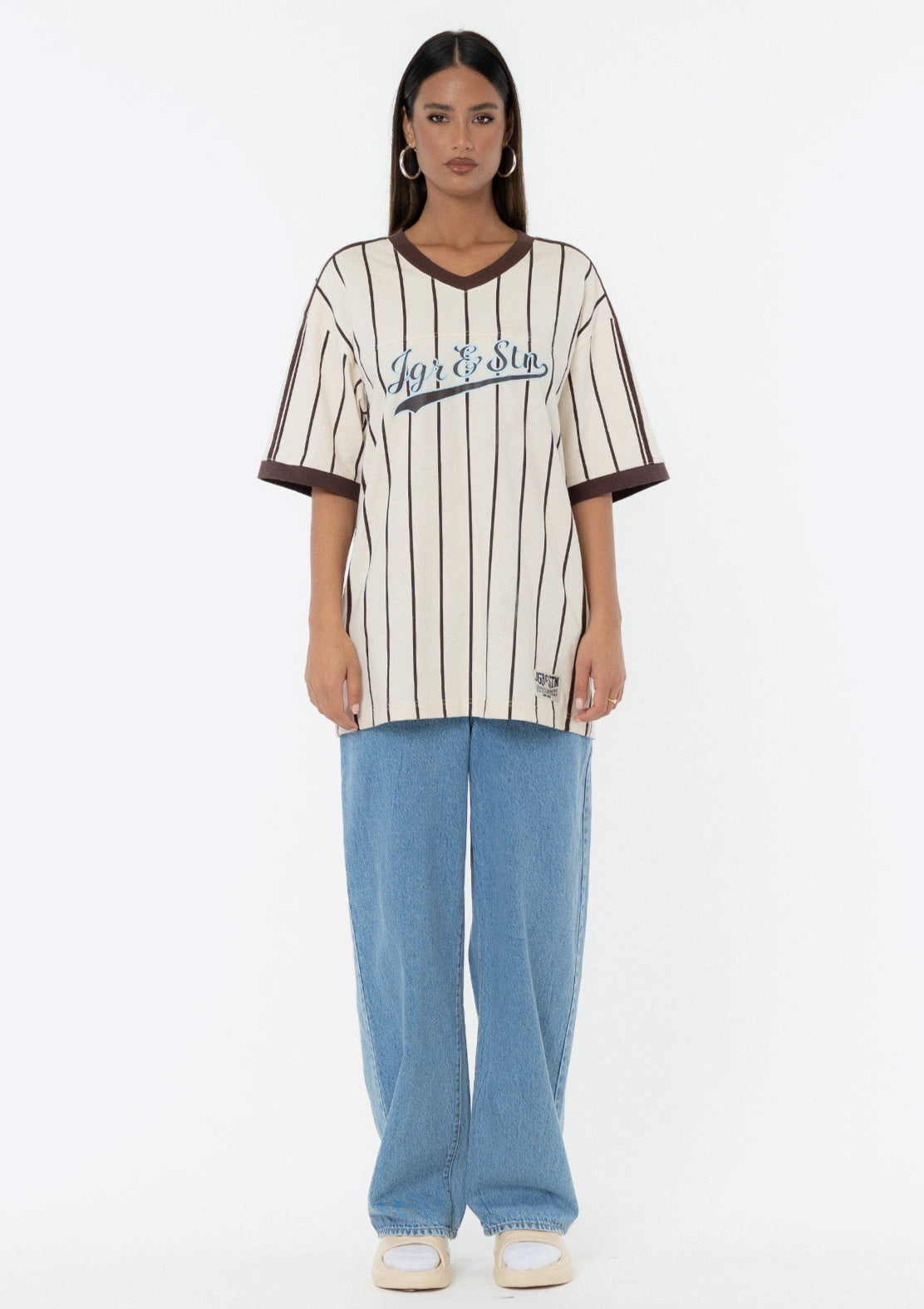 Ellidy Oversized Jersey - Brown