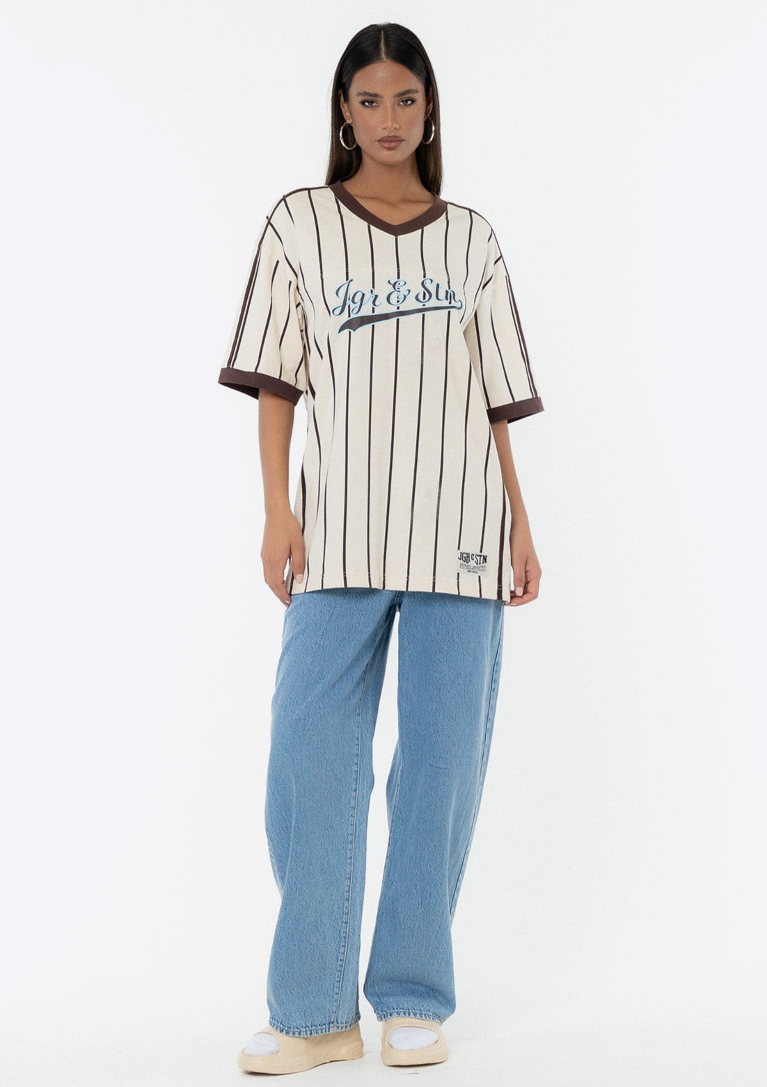 Ellidy Oversized Jersey - Brown