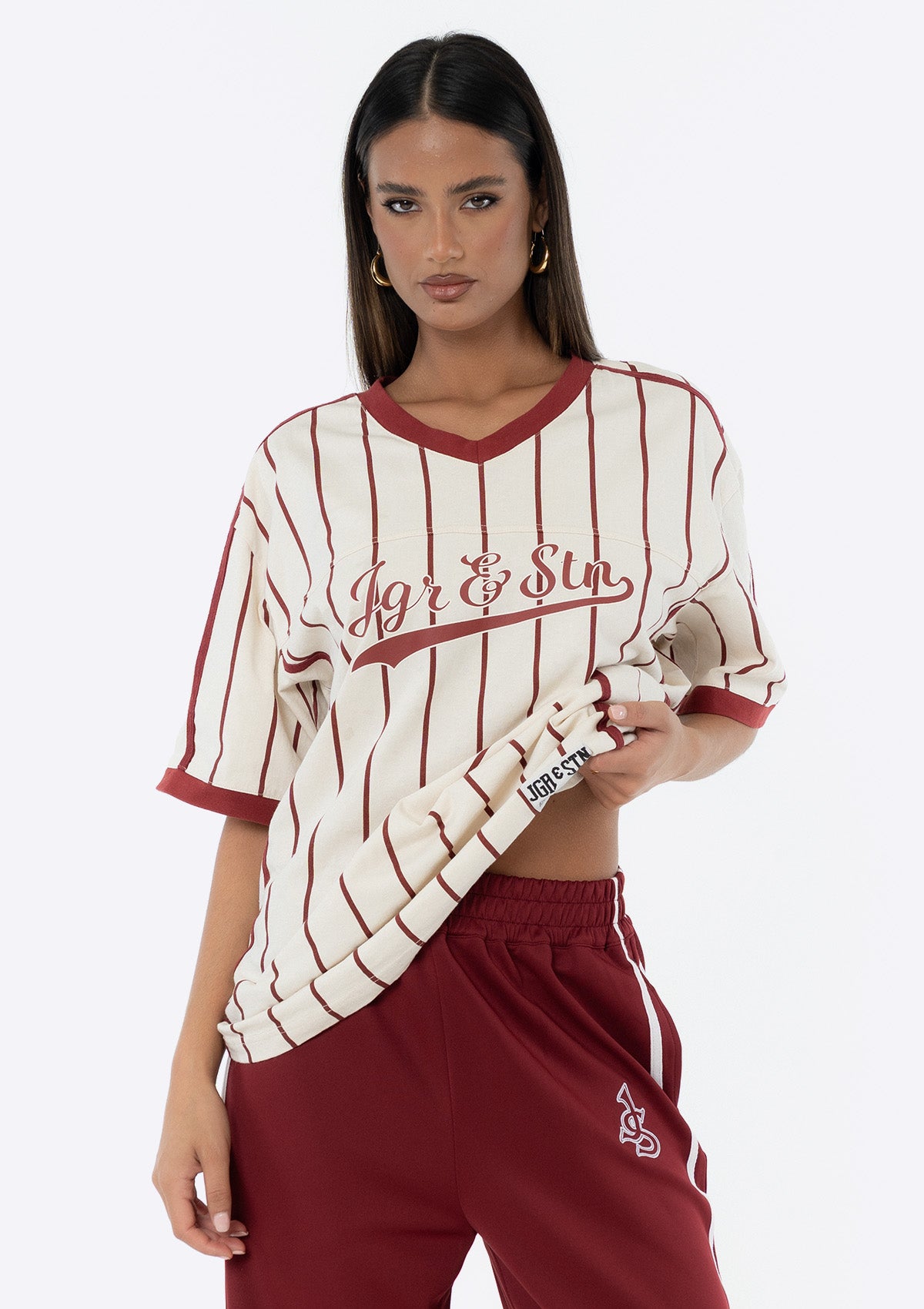 Ellidy Oversized Jersey - Red