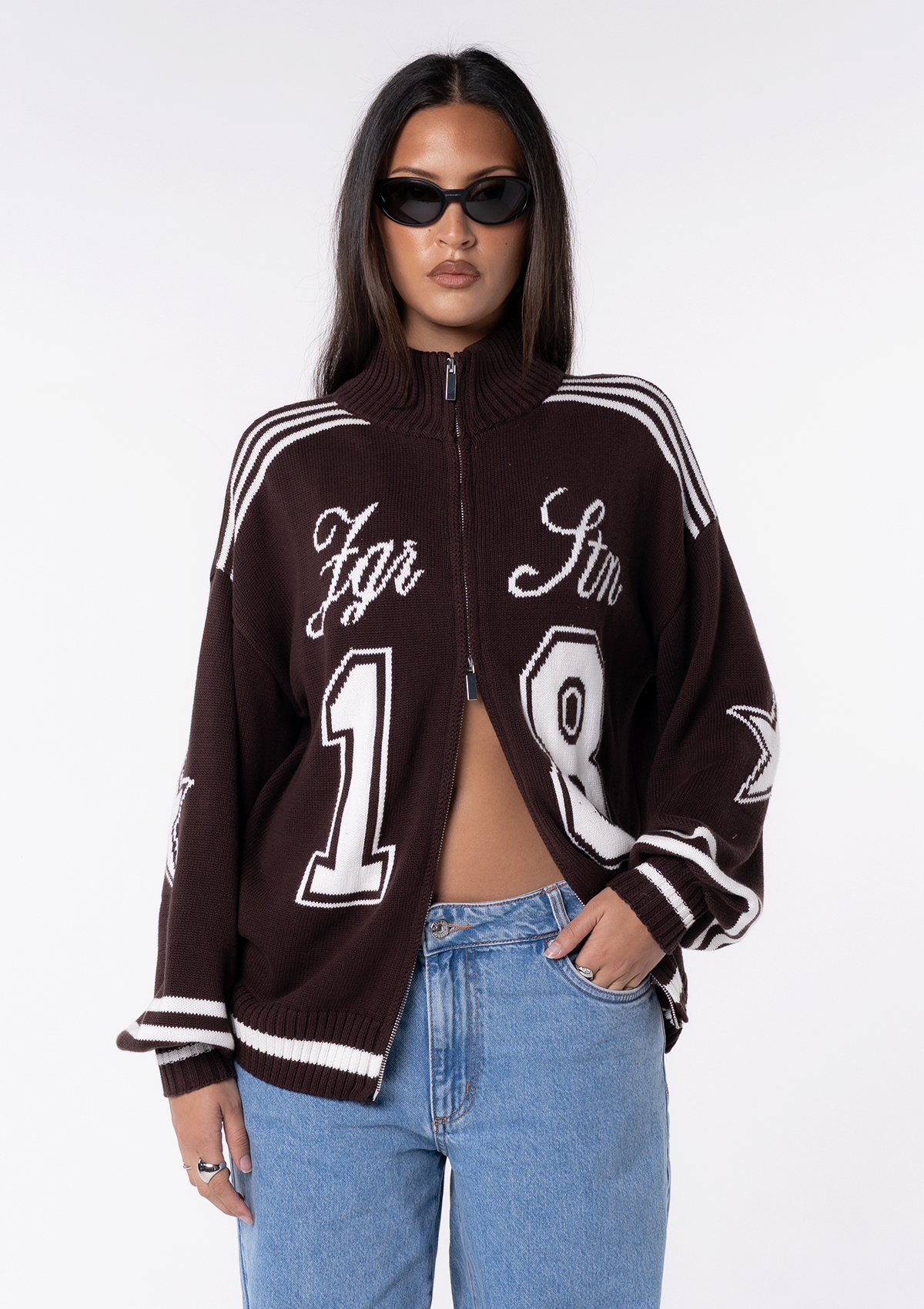 Midnight Muse Knit Bomber
