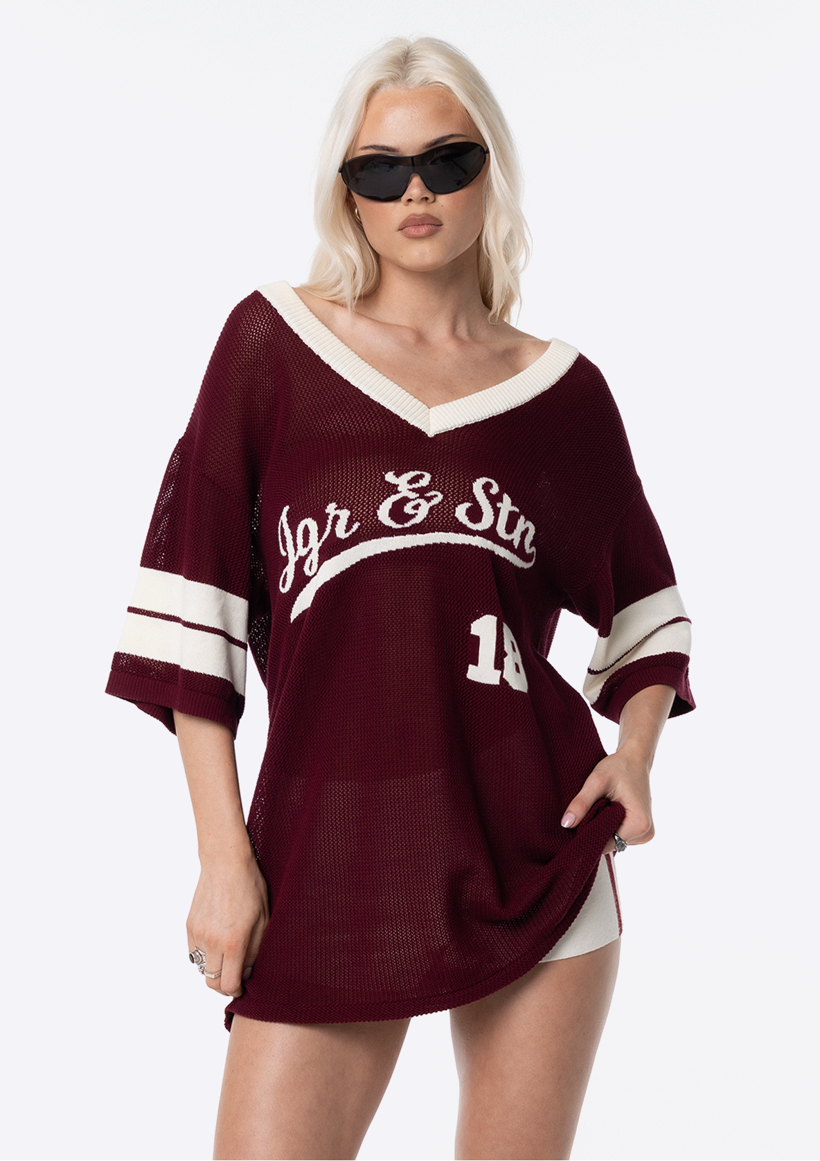 Katie Knit Jersey - Burgundy